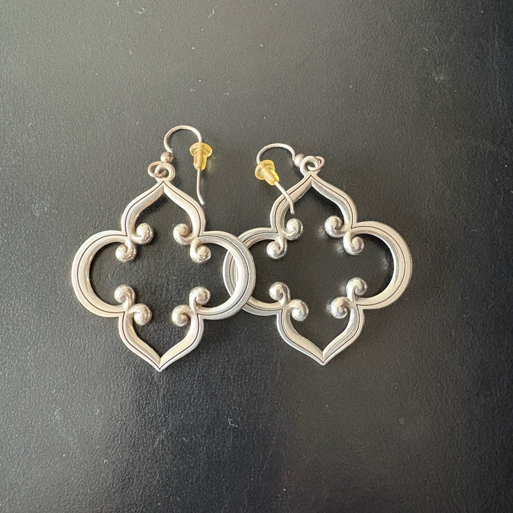 Brighton Silver Ornate Earrings